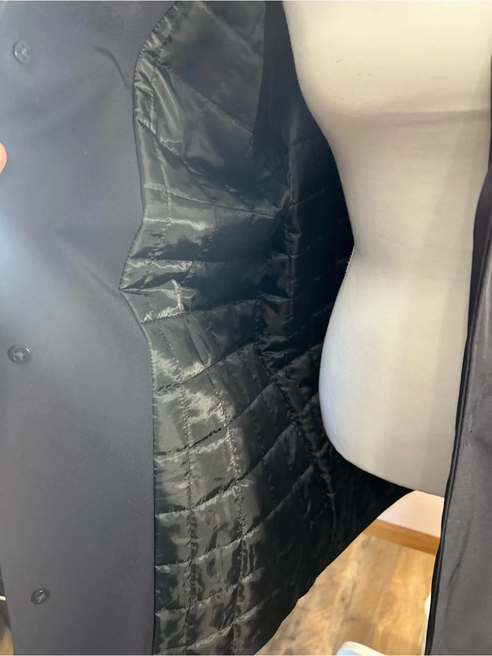 Calvin Klein Black Trench Coat - Single-Breasted Classic